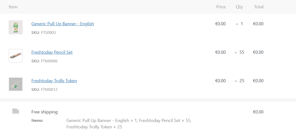 Individual Order in Back-end