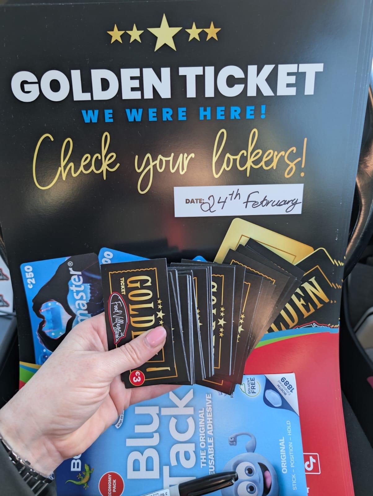 Golden Ticket print materials – marketing campaign Ireland by HOAD